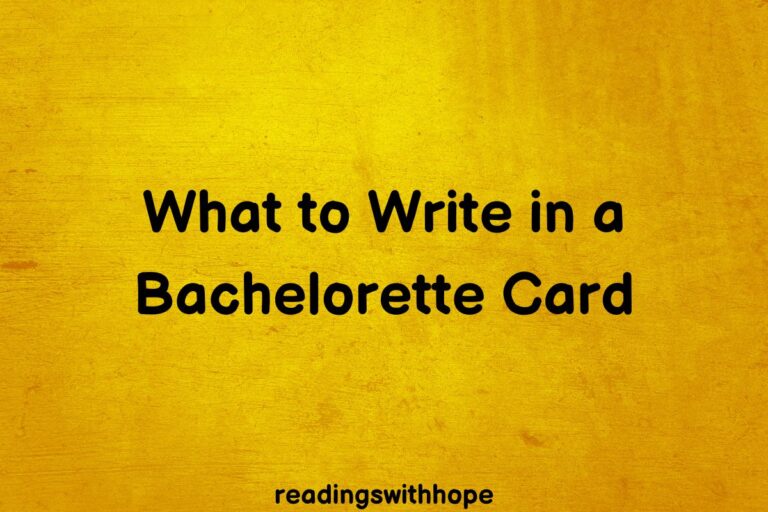 What to Write in a Bachelorette Card