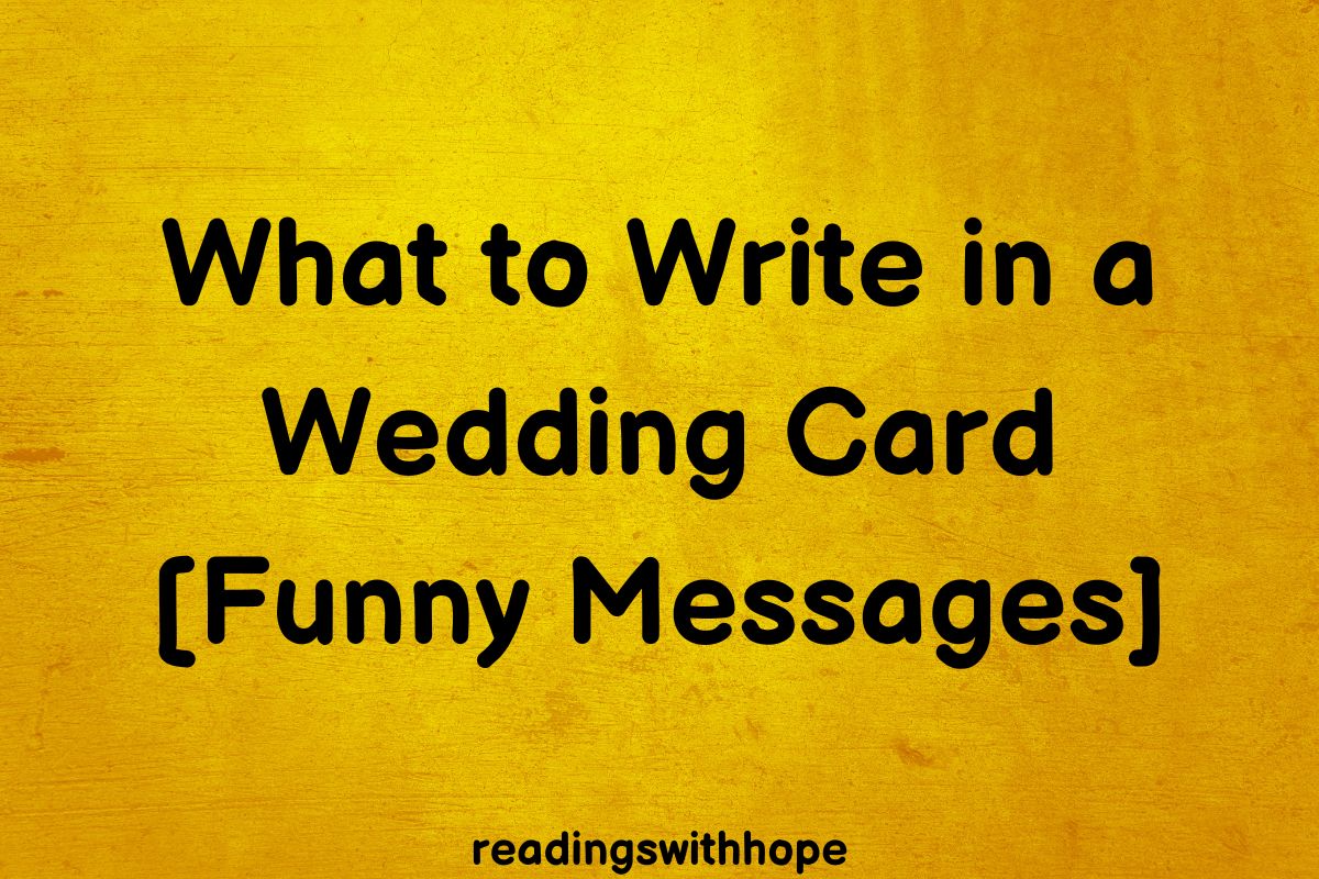 100 Funny Wedding Card Messages