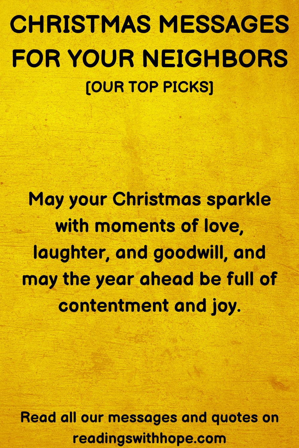 100 Christmas Messages For Your Neighbors