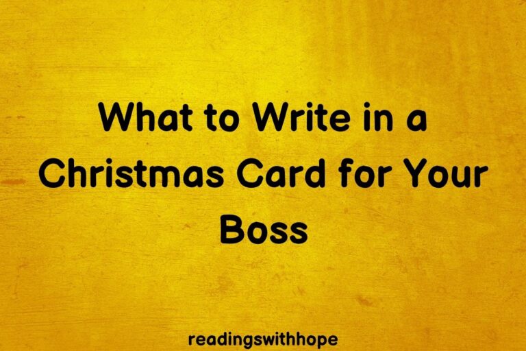 What to Write in a Christmas Card for Your Boss