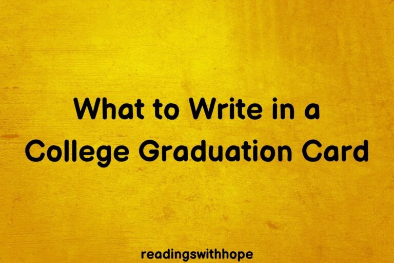 What to Write in a College Graduation Card