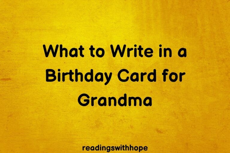 What to Write in a Birthday Card for Grandma