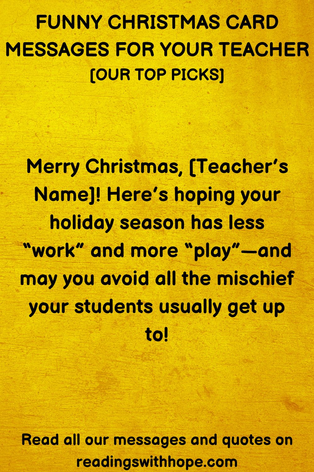 40 Christmas Messages For Your Teacher