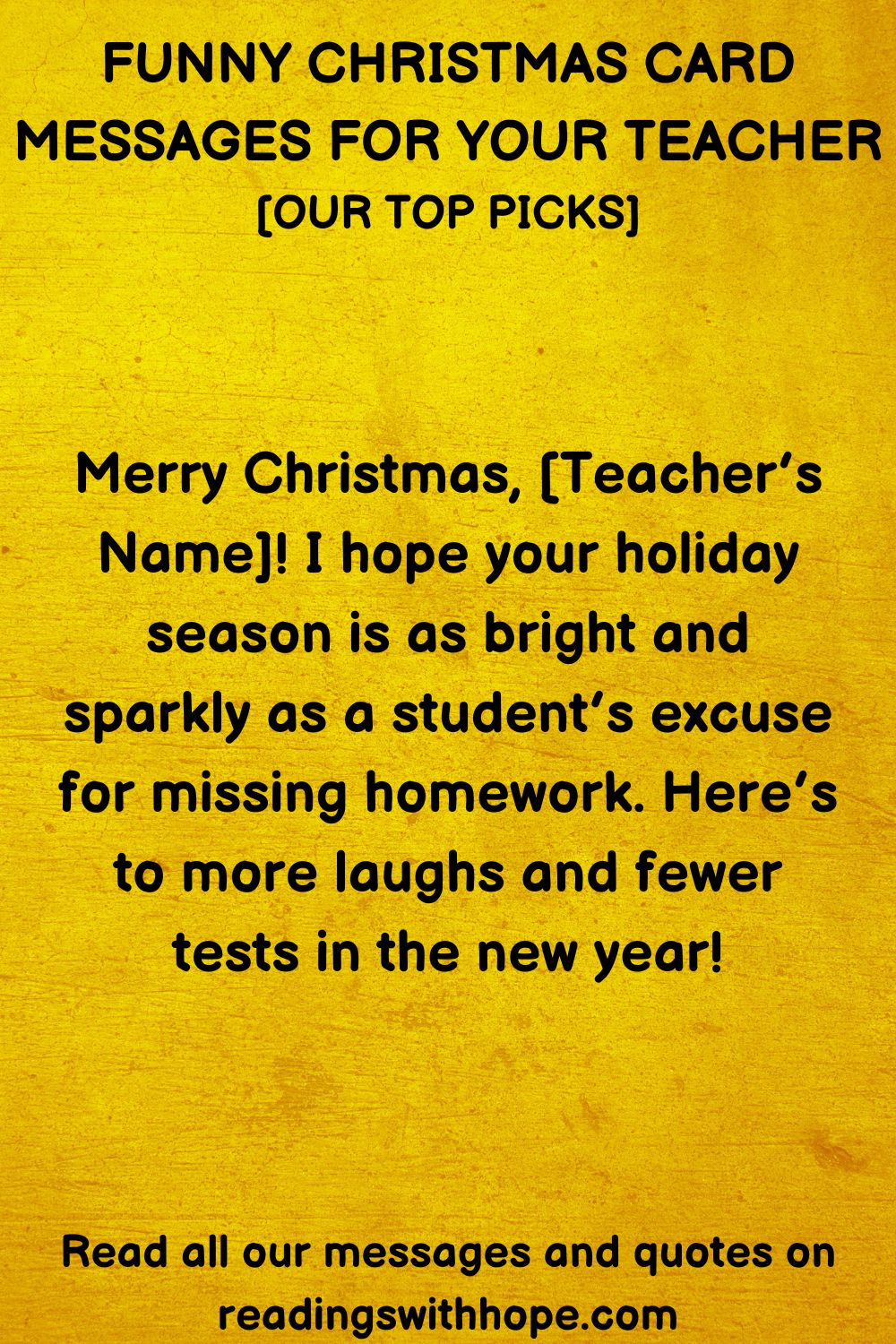 40 Christmas Messages For Your Teacher