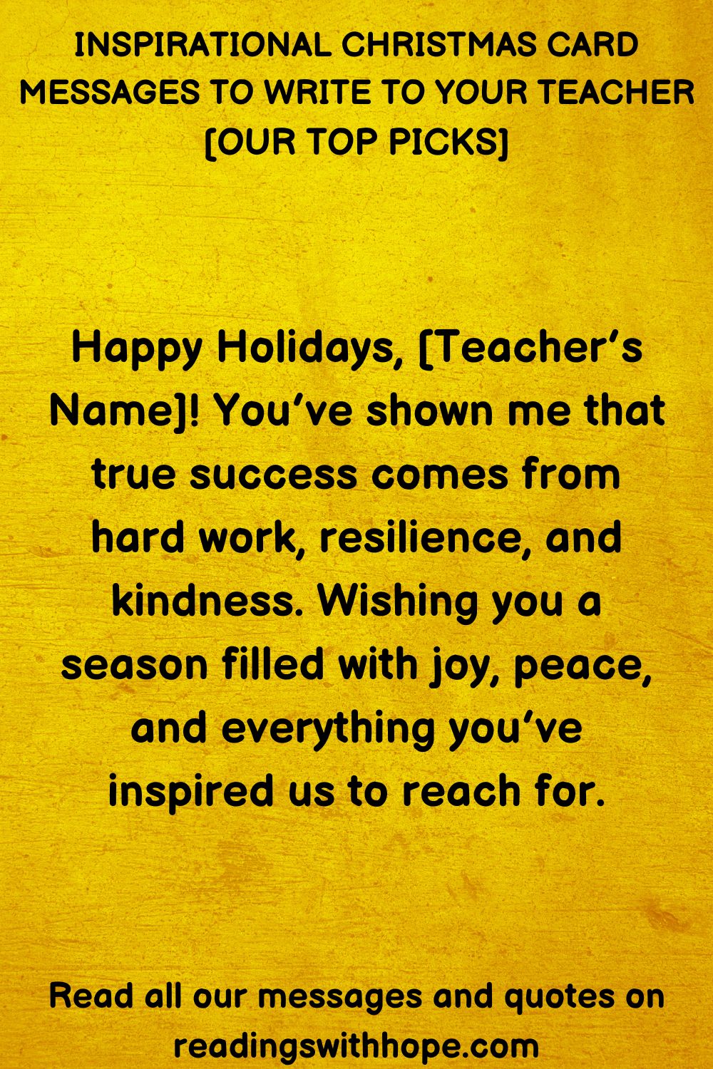 40 Christmas Messages For Your Teacher