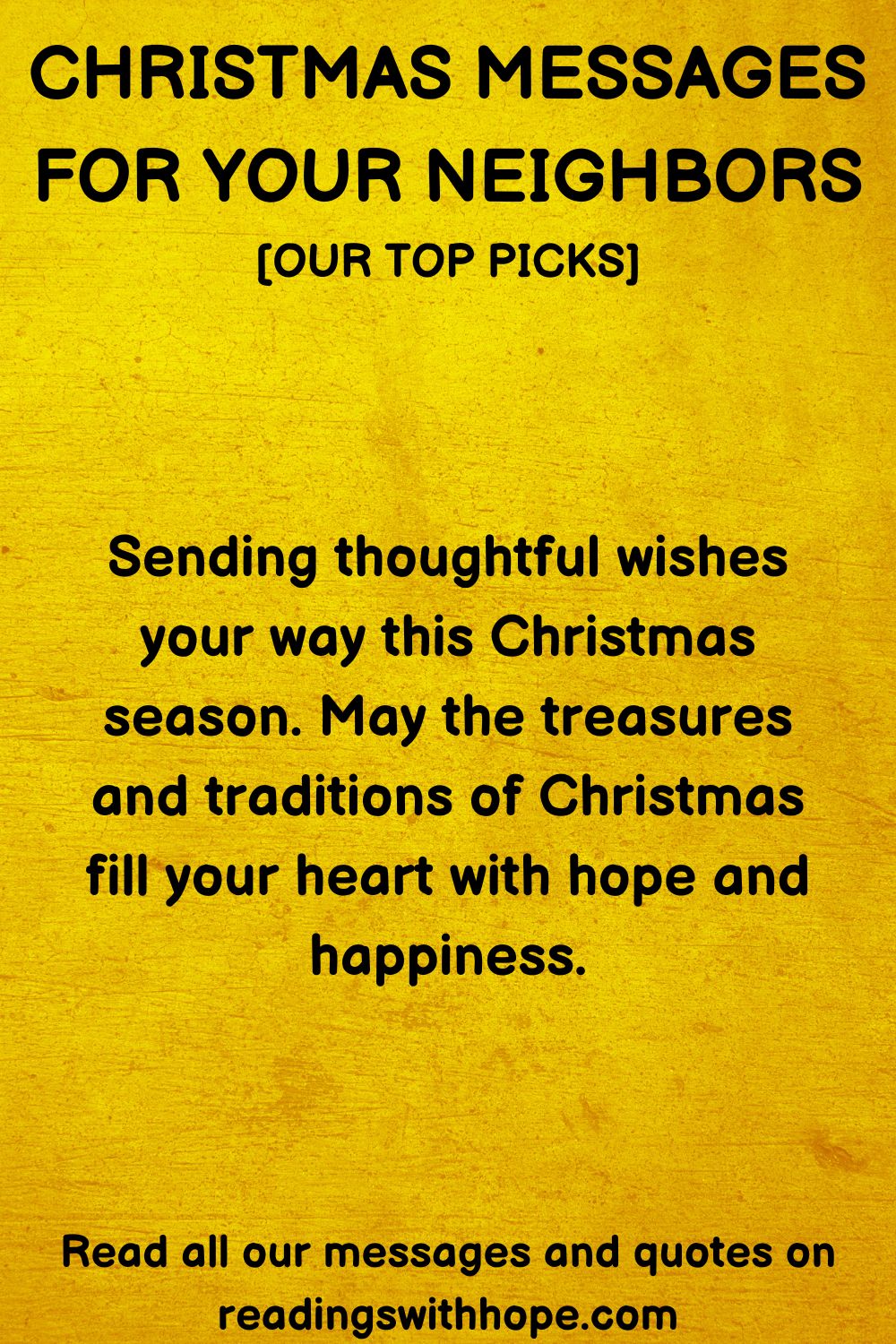 100 Christmas Messages For Your Neighbors