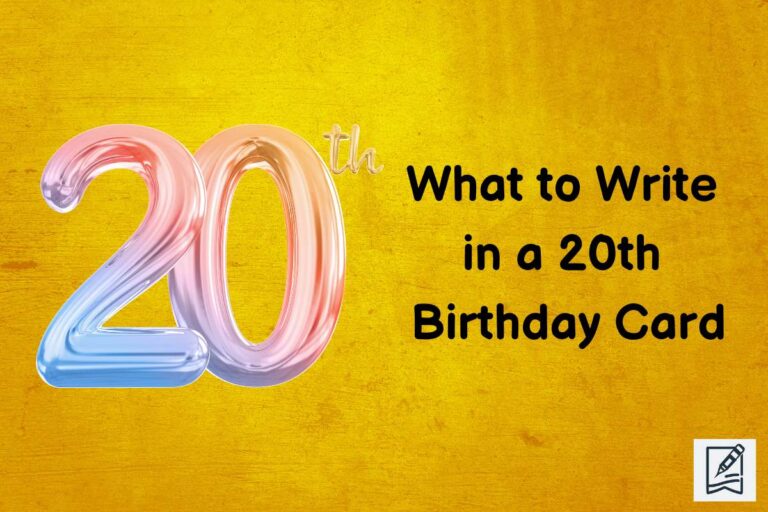 What to Write in a 20th Birthday Card