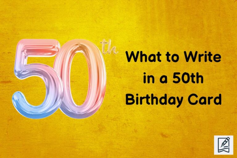 What to Write in a 50th Birthday Card
