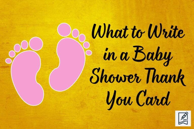 What to Write in a Baby Shower Thank You Card