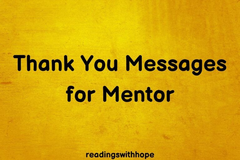 80 Thank You Messages for Mentor