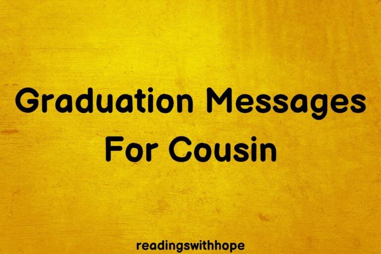80 Graduation Messages For Cousin