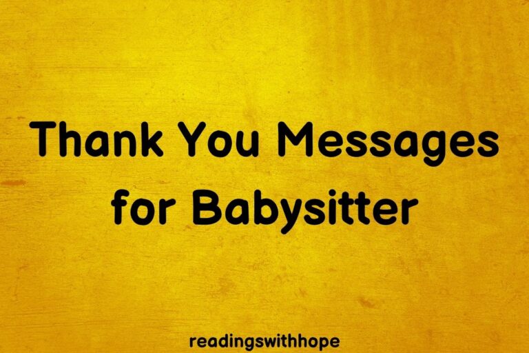 40 Thank You Messages for Babysitter [+ Notes]