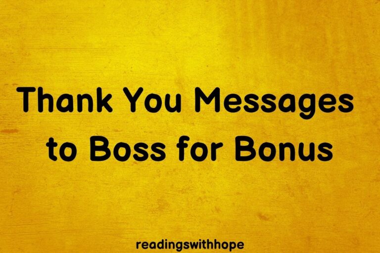 40 Thank You Messages to Boss for Bonus