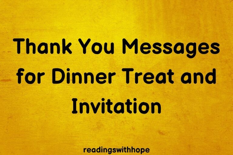 60 Thank You Messages for Dinner Treat and Invitation