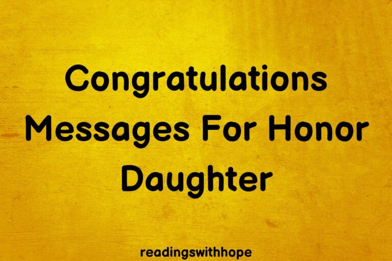 Congratulations Messages For Honor Daughter