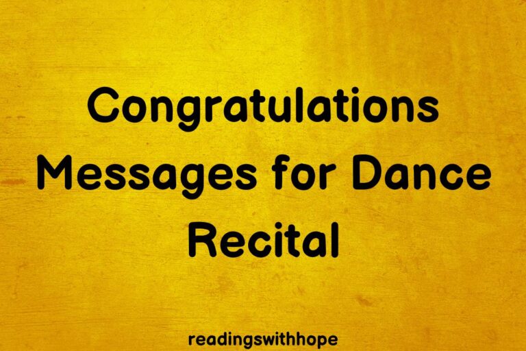 80 Congratulations Messages for Dance Recital