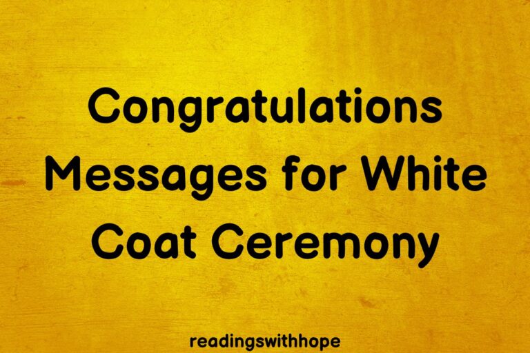60 Congratulations Messages for White Coat Ceremony