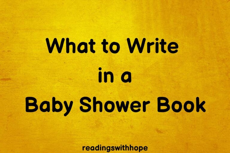 What to Write in a Baby Shower Book