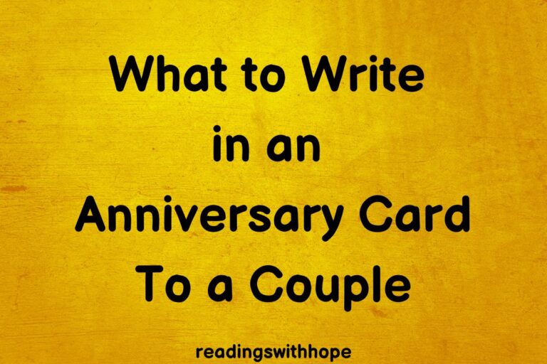 What to Write in an Anniversary Card to a Couple