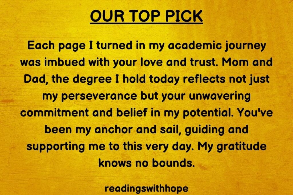 60 Thank You Messages for Parents on Graduation Day