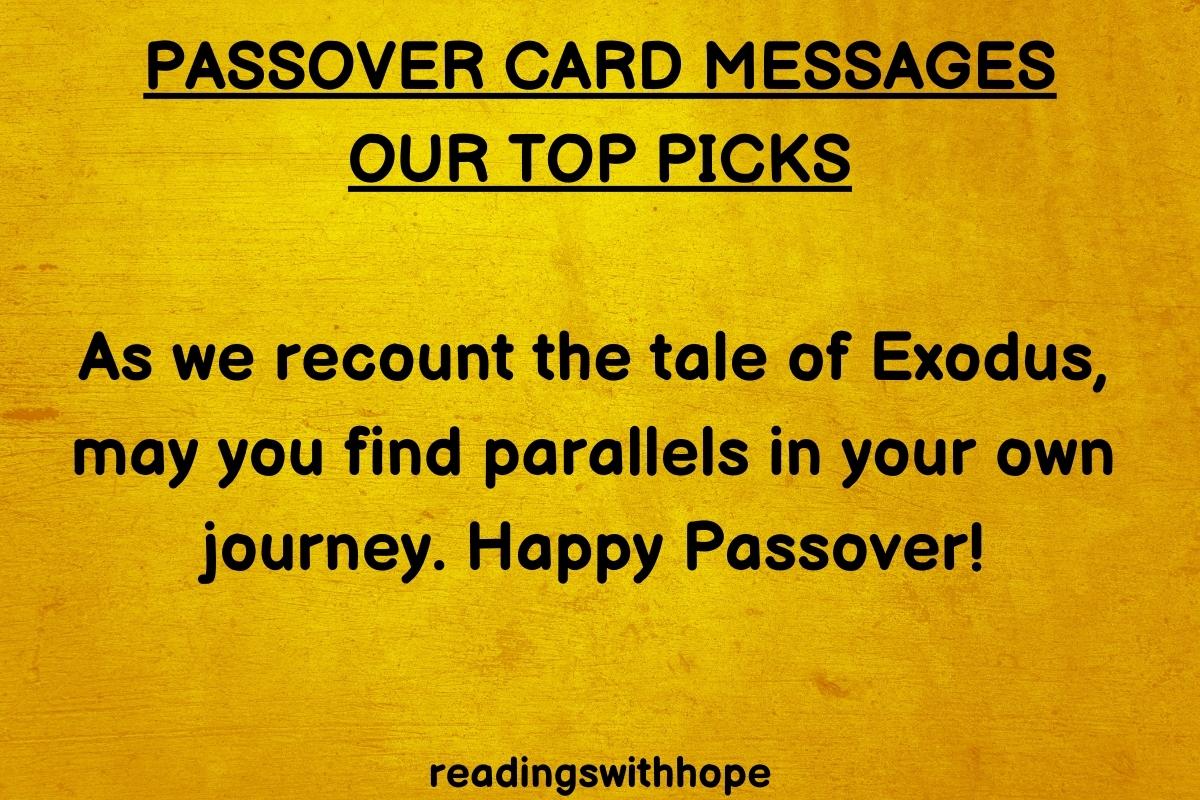 what to write in a Passover card 