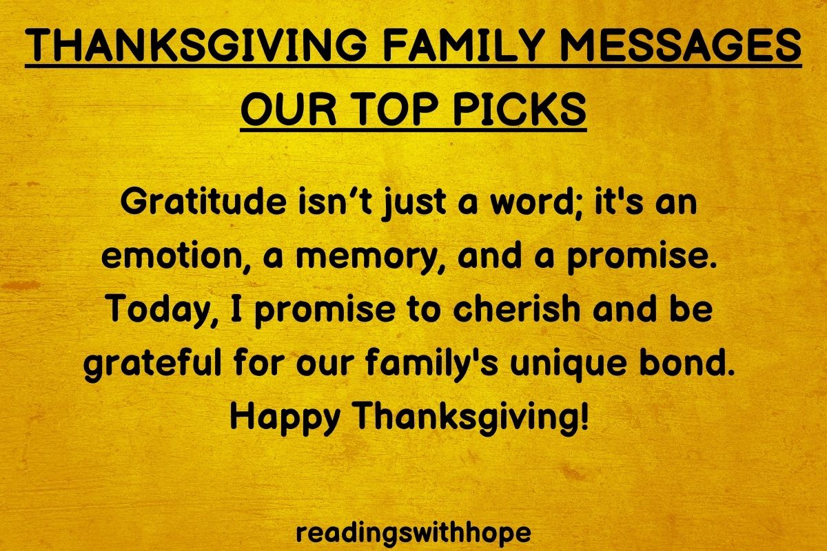 thanksgiving card message for family