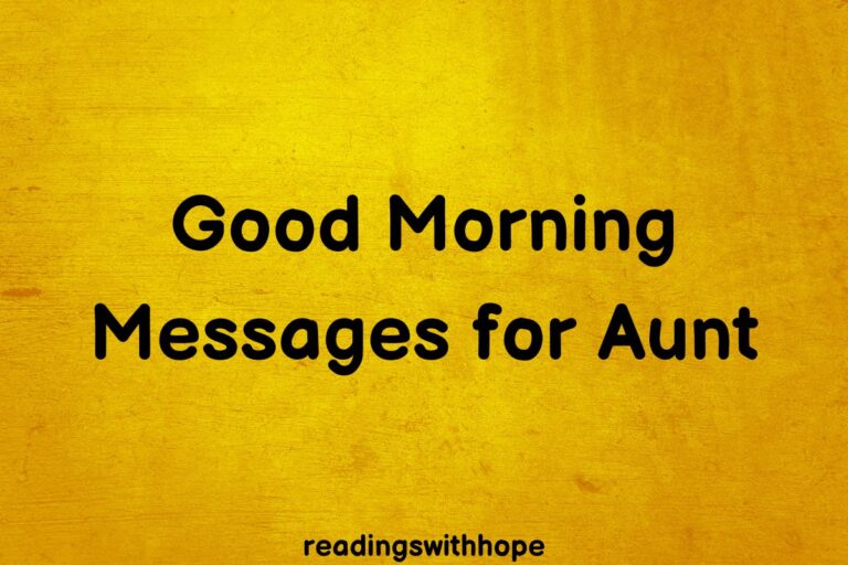 60 Good Morning Messages for Aunt