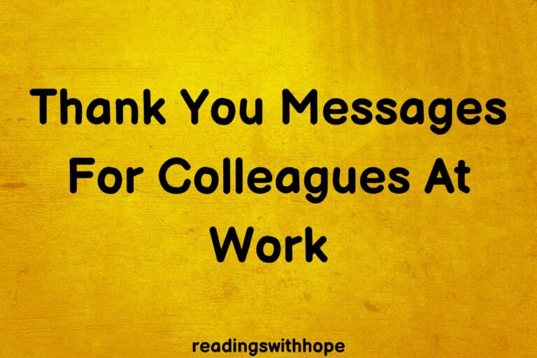 100 Thank You Messages For Colleagues and Coworkers