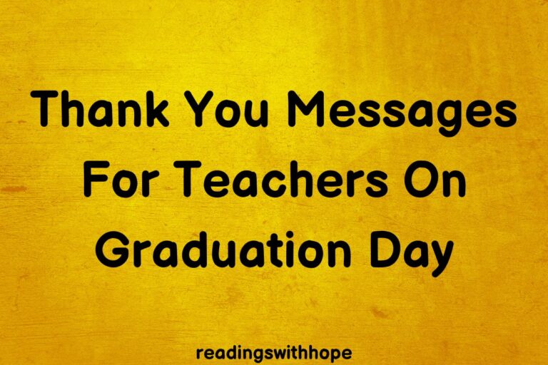 40 Thank You Messages For Teachers On Graduation Day