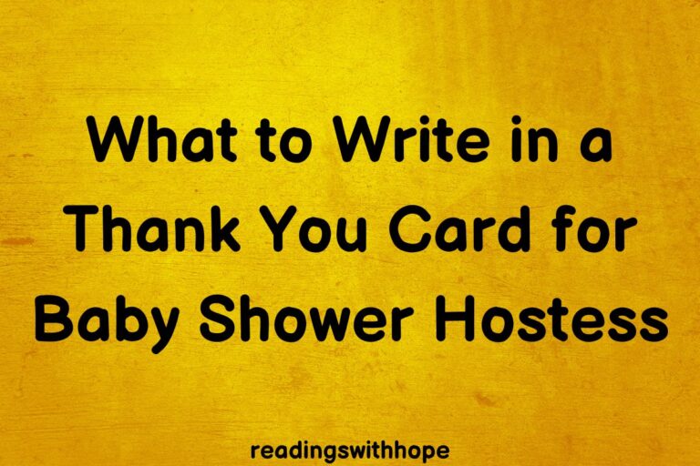 What to Write in a Thank You Card for Baby Shower Hostess