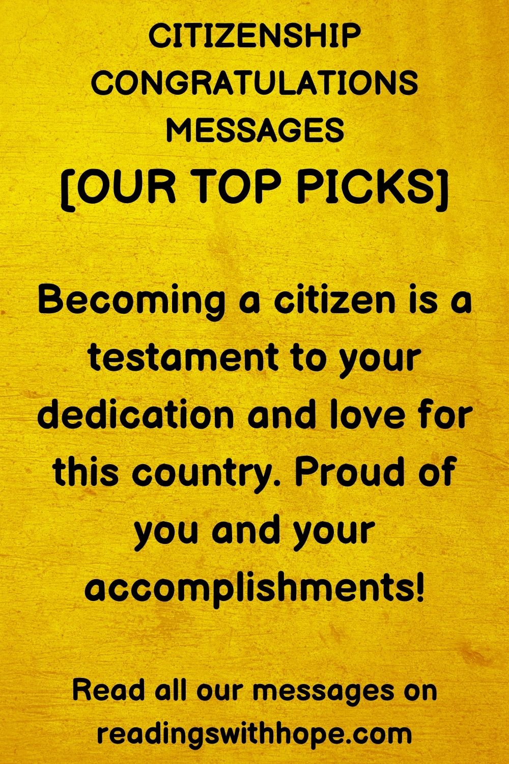 100 Best Citizenship Congratulations Messages