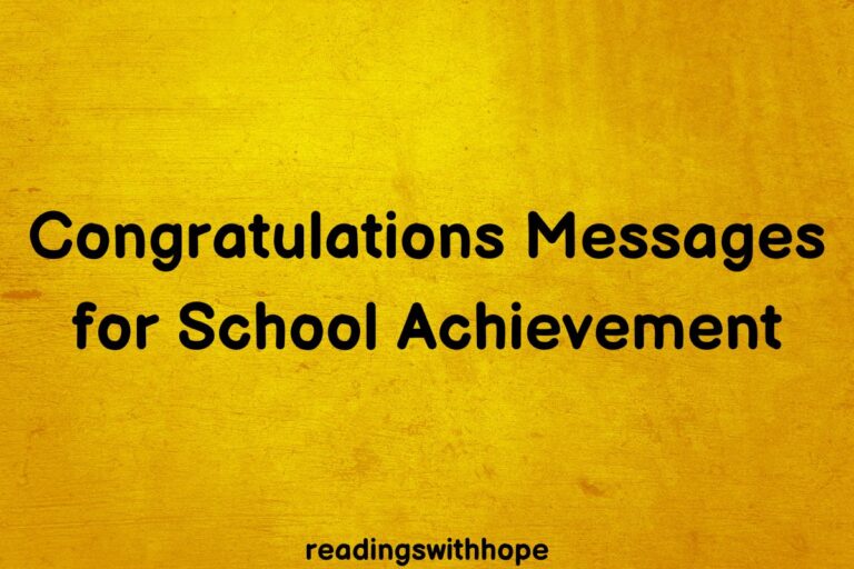80 Congratulations Messages for School Achievement