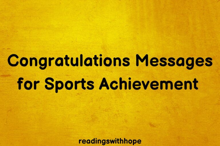 50 Congratulations Messages for Sports Achievement