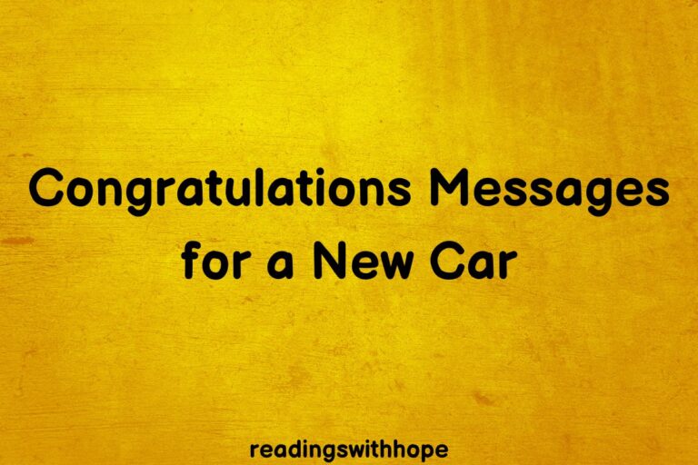 50 Congratulations Messages for a New Car
