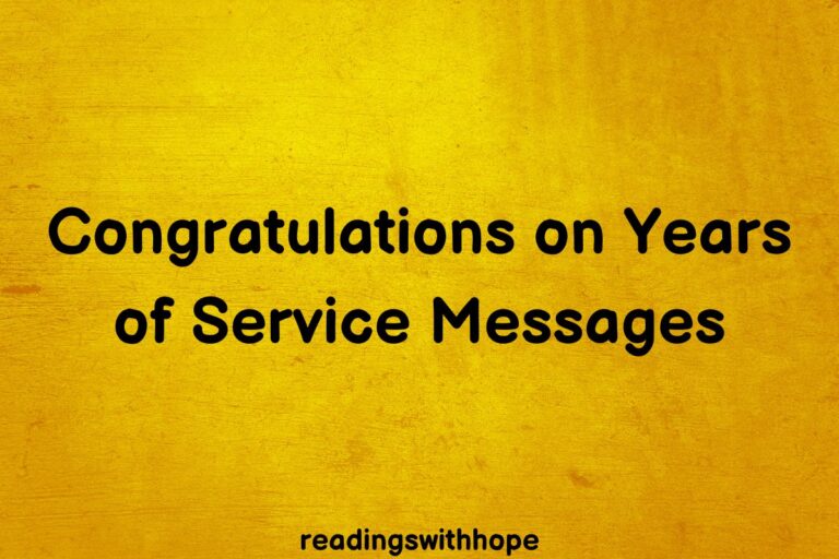 140 Congratulations on Years of Service Messages