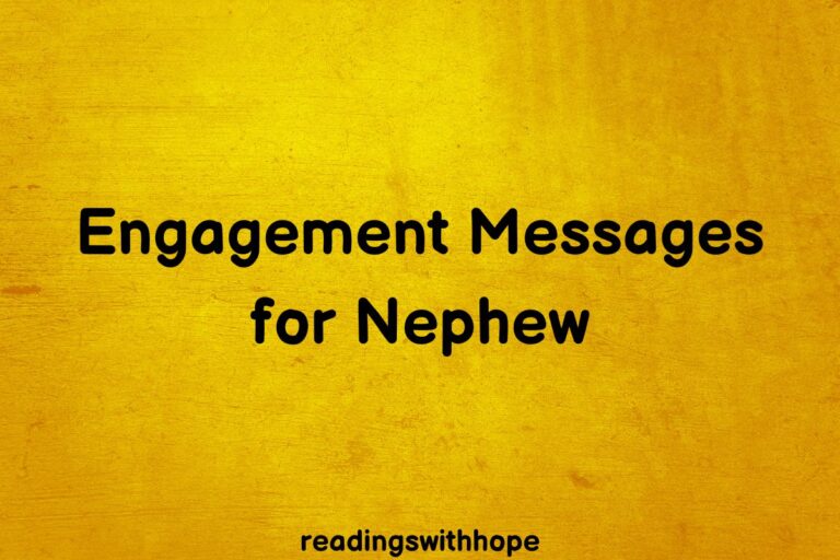55 Engagement Messages for Nephew