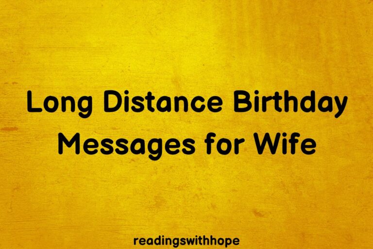 50 Long Distance Birthday Messages For Your Wife
