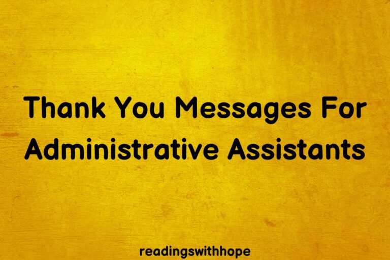 40 Thank You Messages For Administrative Assistants