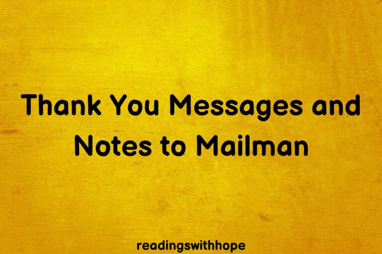 20 Thank You Messages and Notes to Mailman