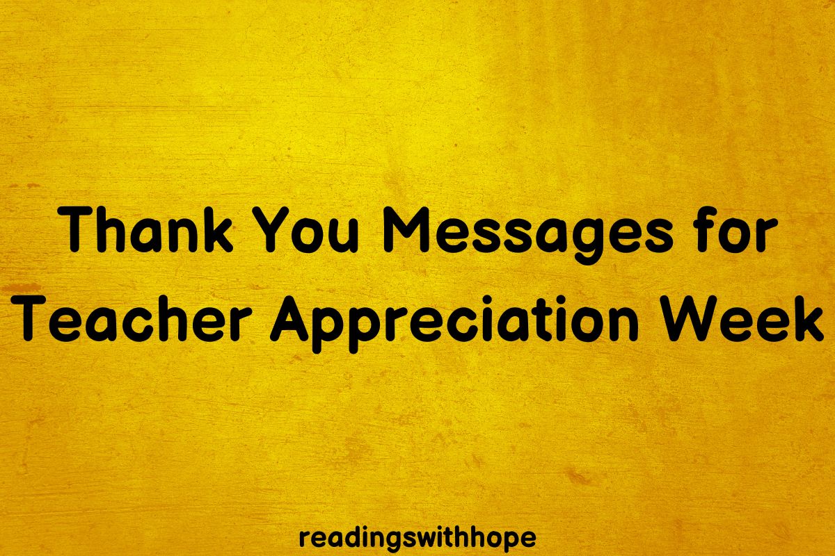 100 Thank You Messages For Teacher Appreciation Week