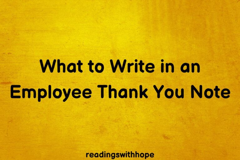 What to Write in an Employee Thank You Note | Messages and Ideas
