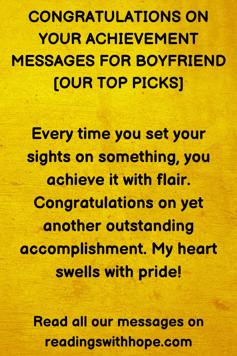 Congratulations on Your Achievement Messages for Boyfriend