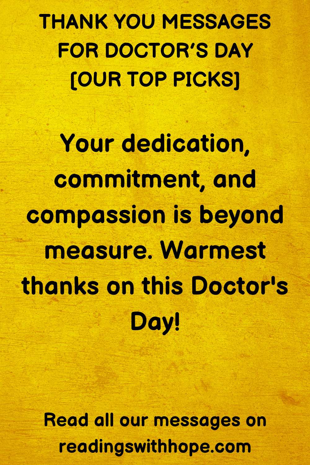 Thank You Messages for Doctor’s Day
