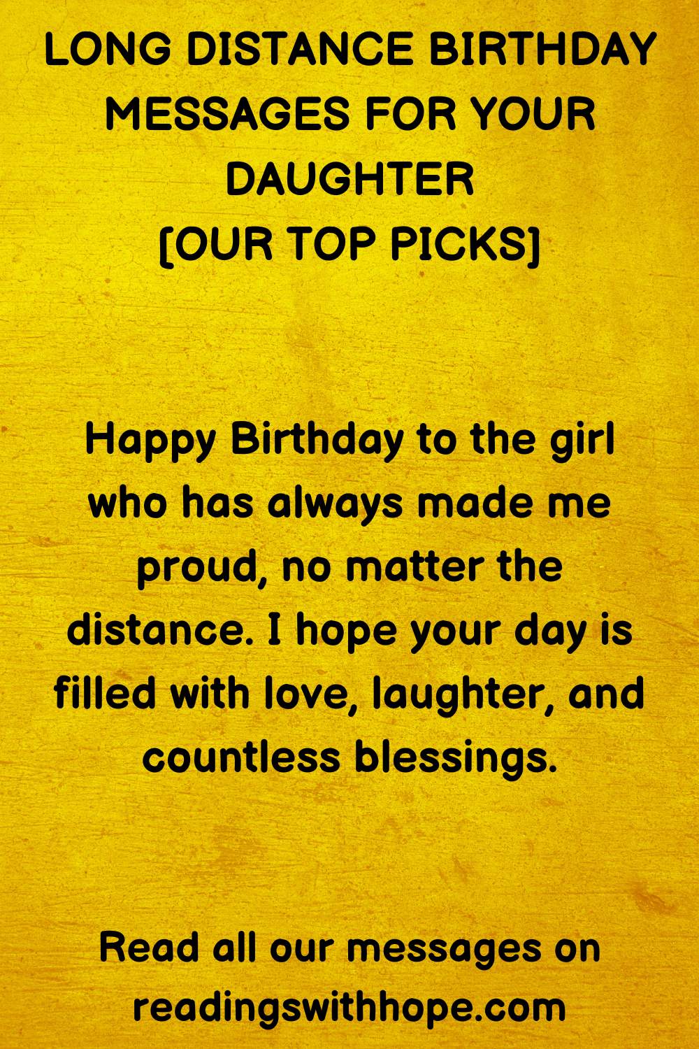 Long Distance Birthday Message for Your Daughter 2