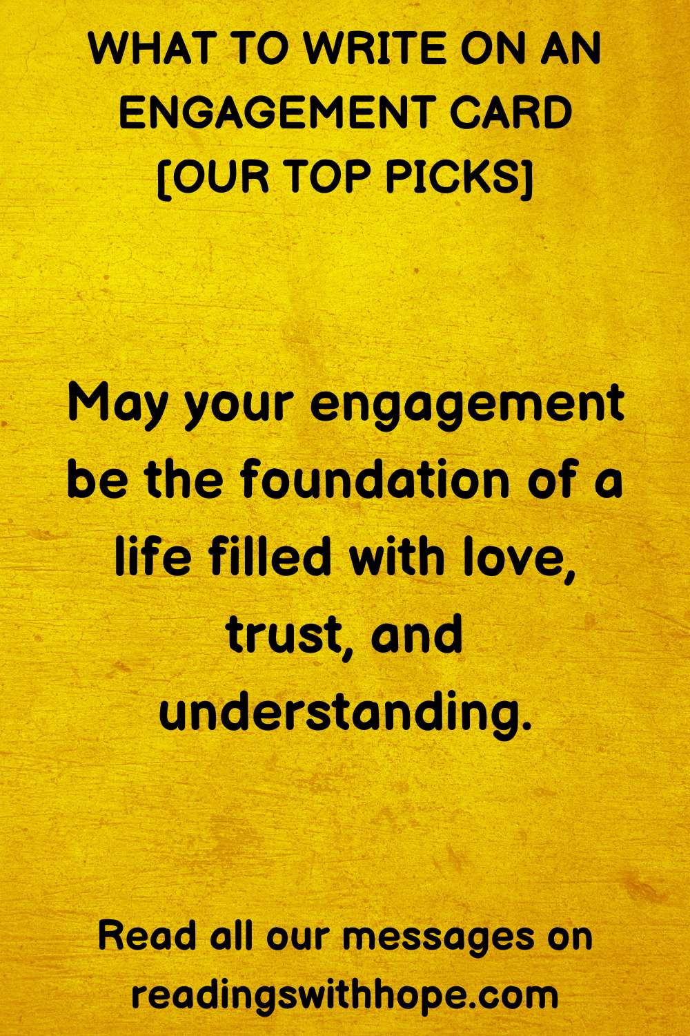 engagement card message 