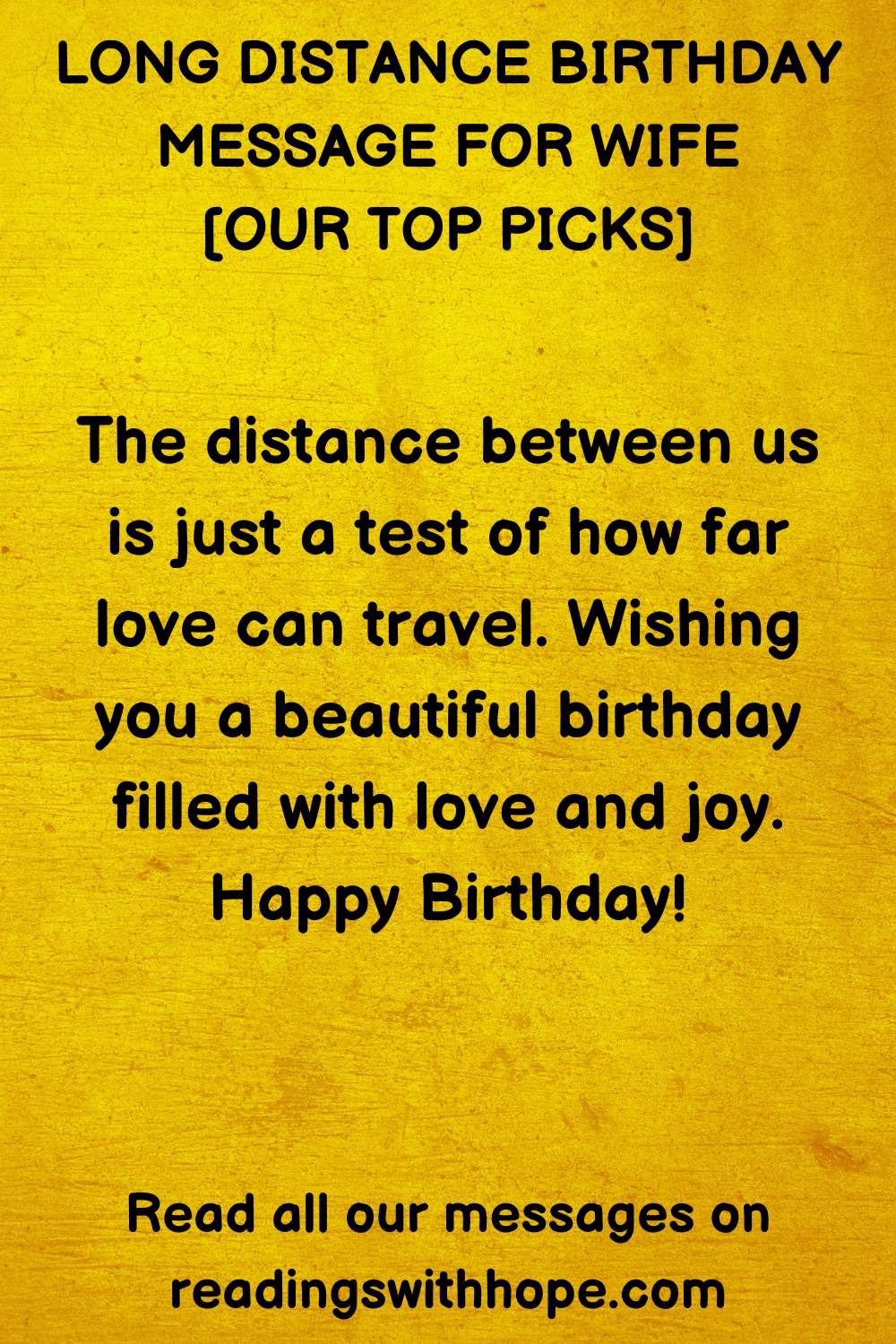 Long Distance Birthday Message for Wife  3