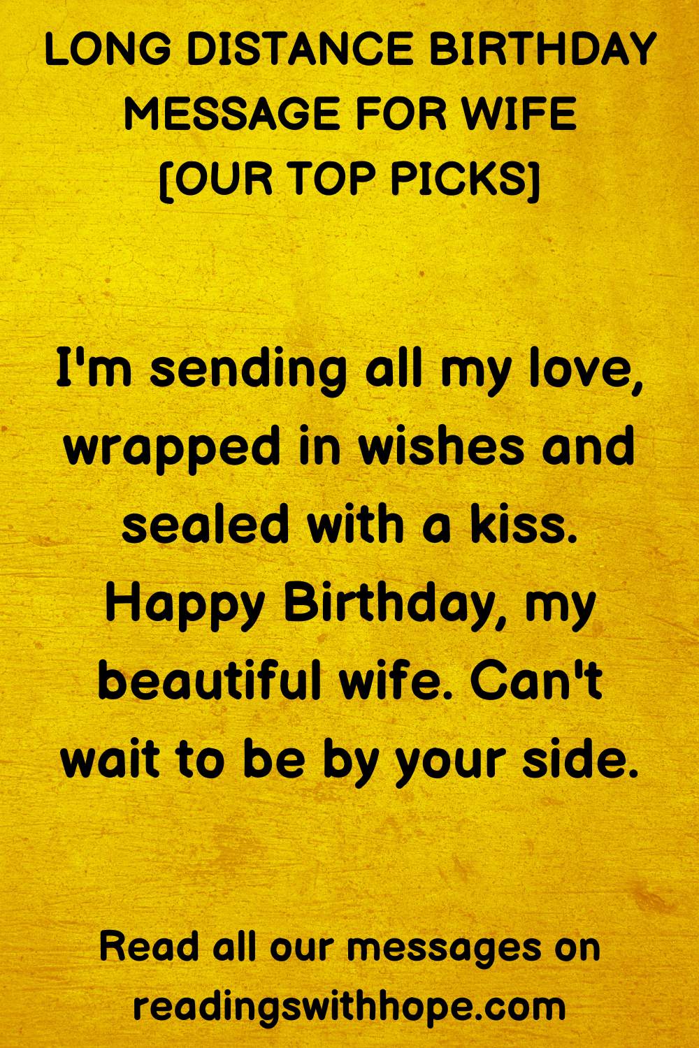 Long Distance Birthday Message for Wife 2