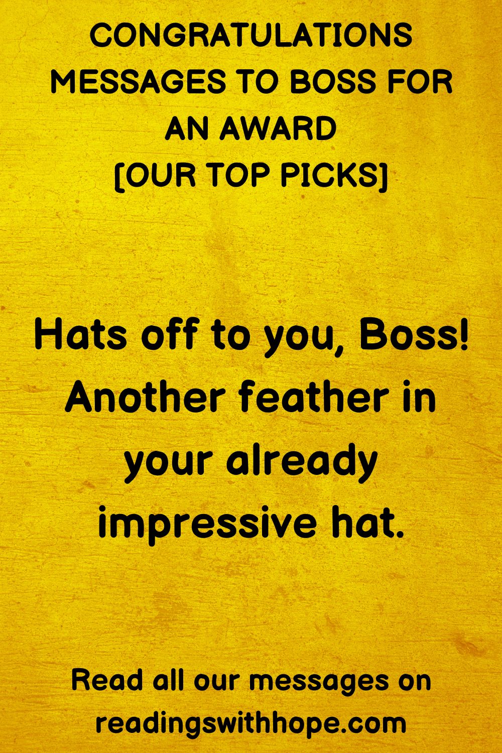Congratulations Messages to Boss For Award 1