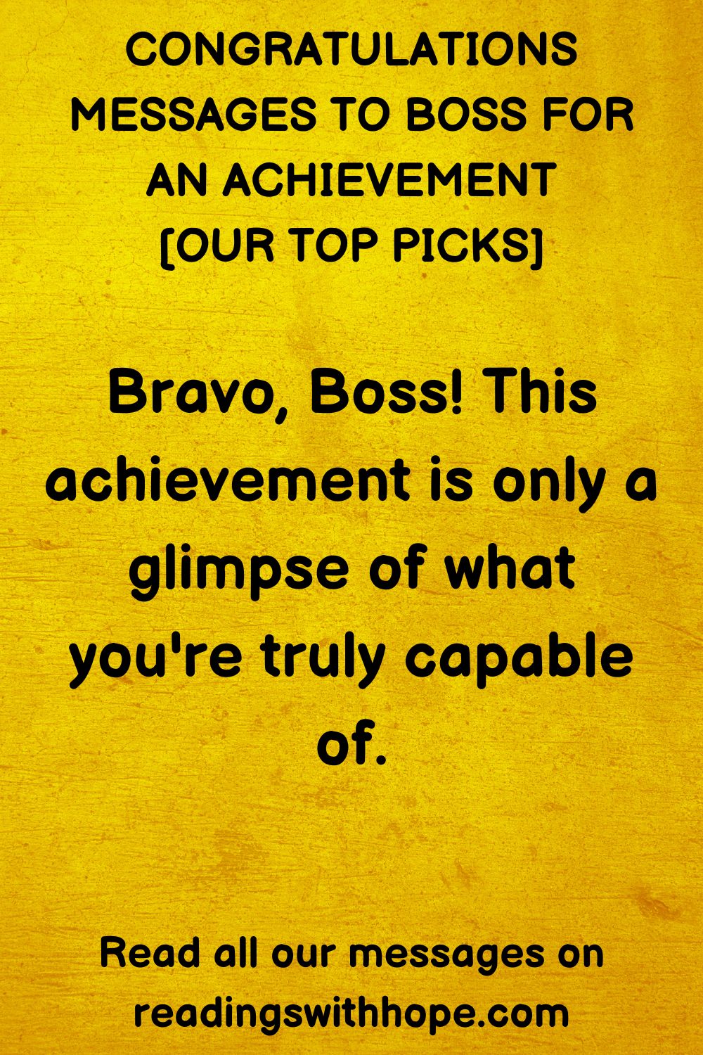 Congratulations Messages to Boss For Achievement 2