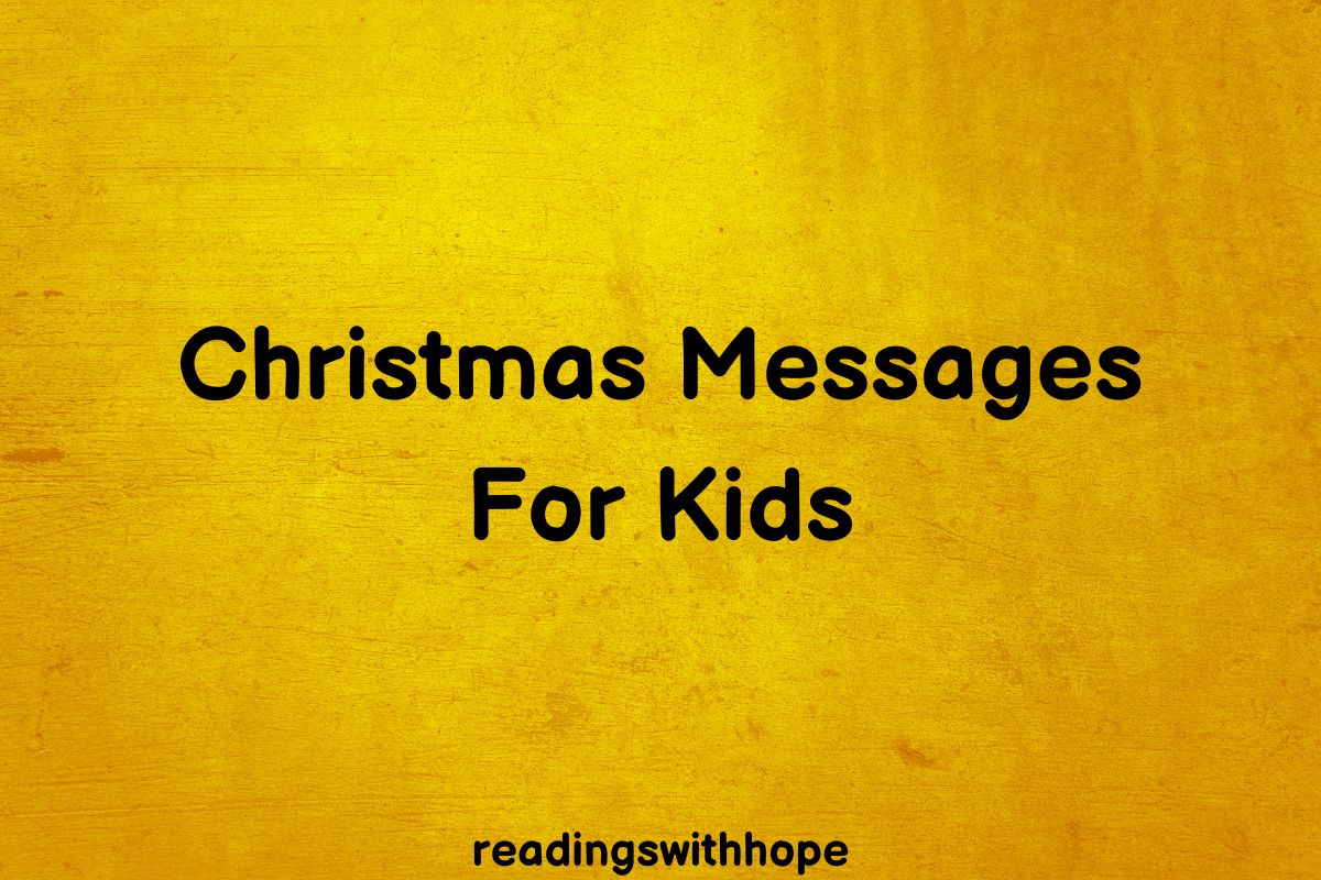 60 Christmas Messages for Kids